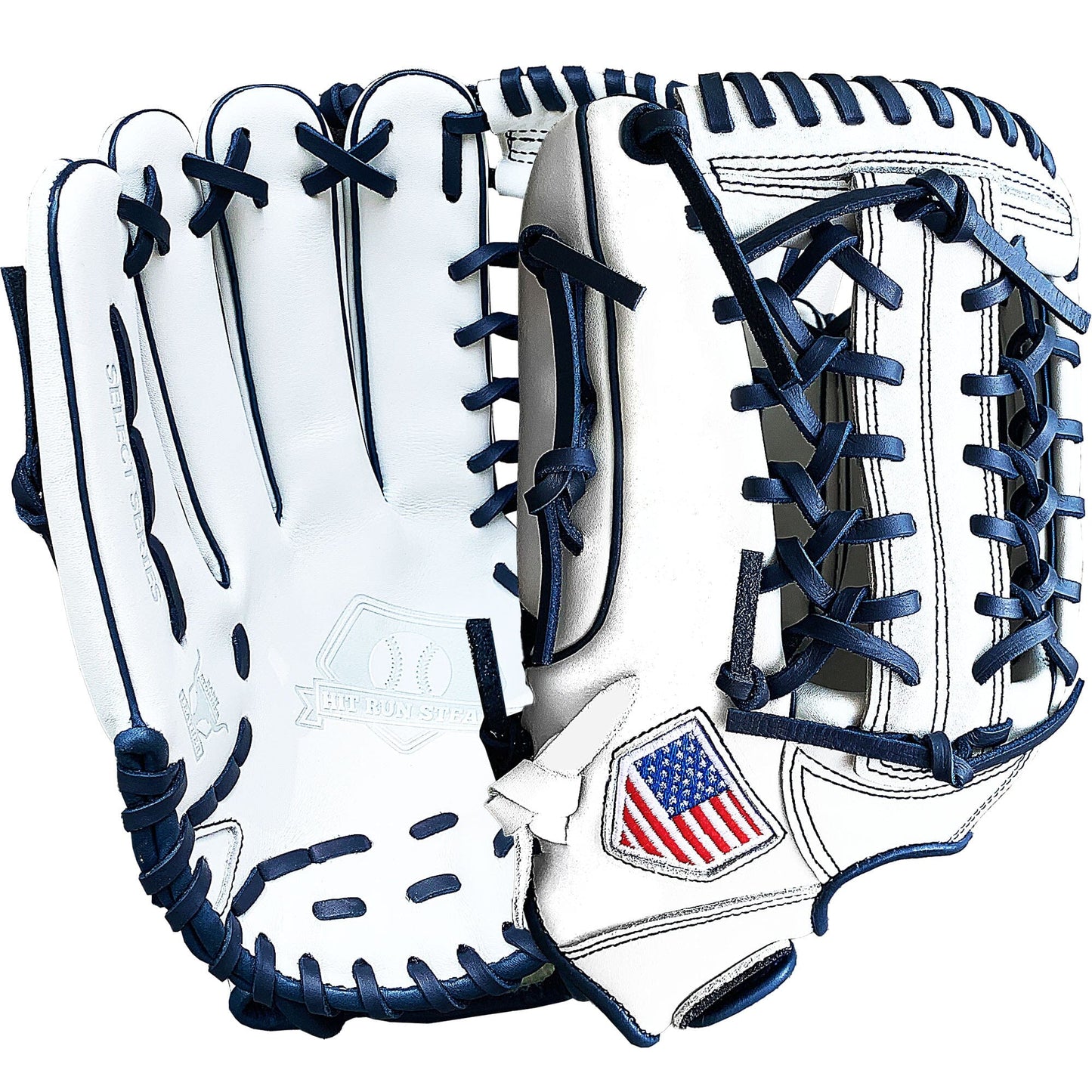 13" White & Navy - Modified Trap Web