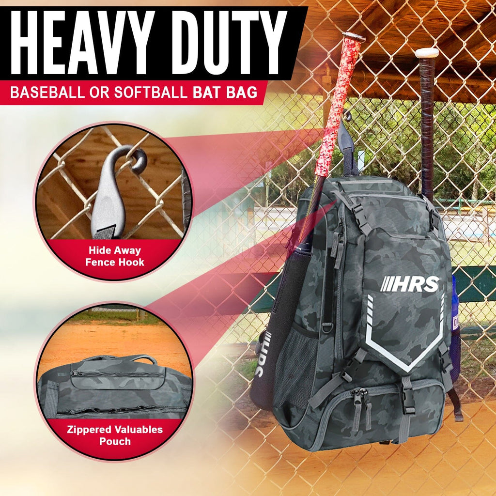 Hit Run Steal Bat Bag Backpack