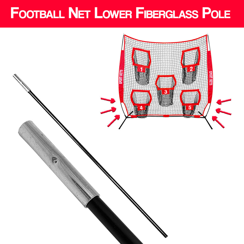 Bottom Fiberglass Pole For Football Throwing Net