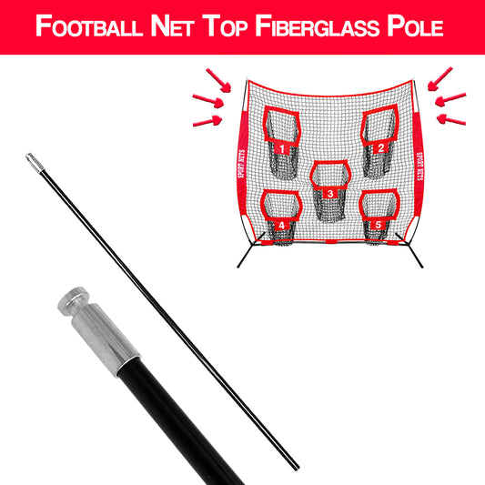 Top Fiberglass Pole Replacement - Football Throwing Net