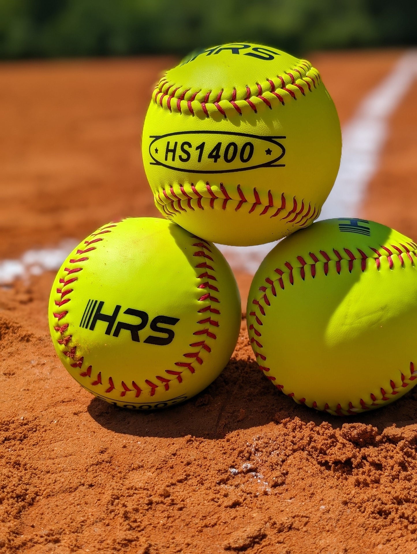 Hit Run Steal Fastpitch Game Softballs - Official 12 inch Size and Weight - .47/375