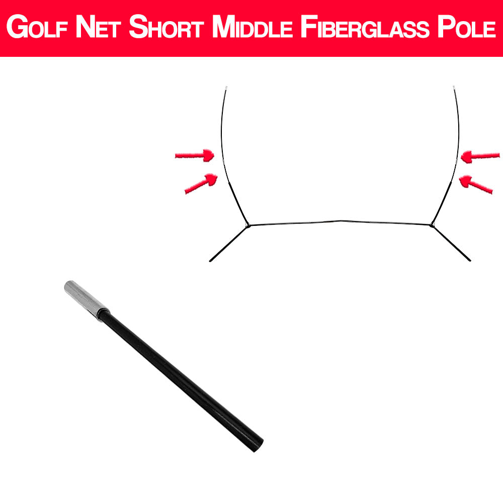 Middle Fiberglass Pole - 10x7 Golf Net