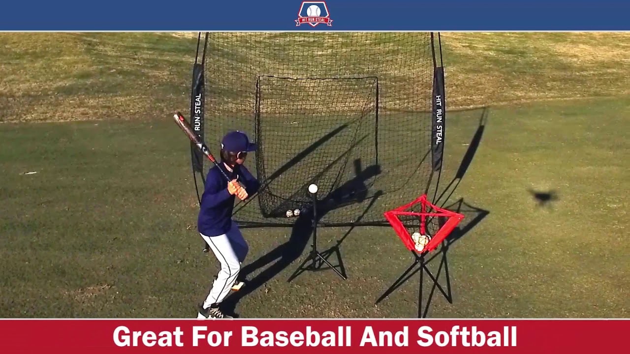 Heavy Duty Baseball / Softball Hitting Net in Action