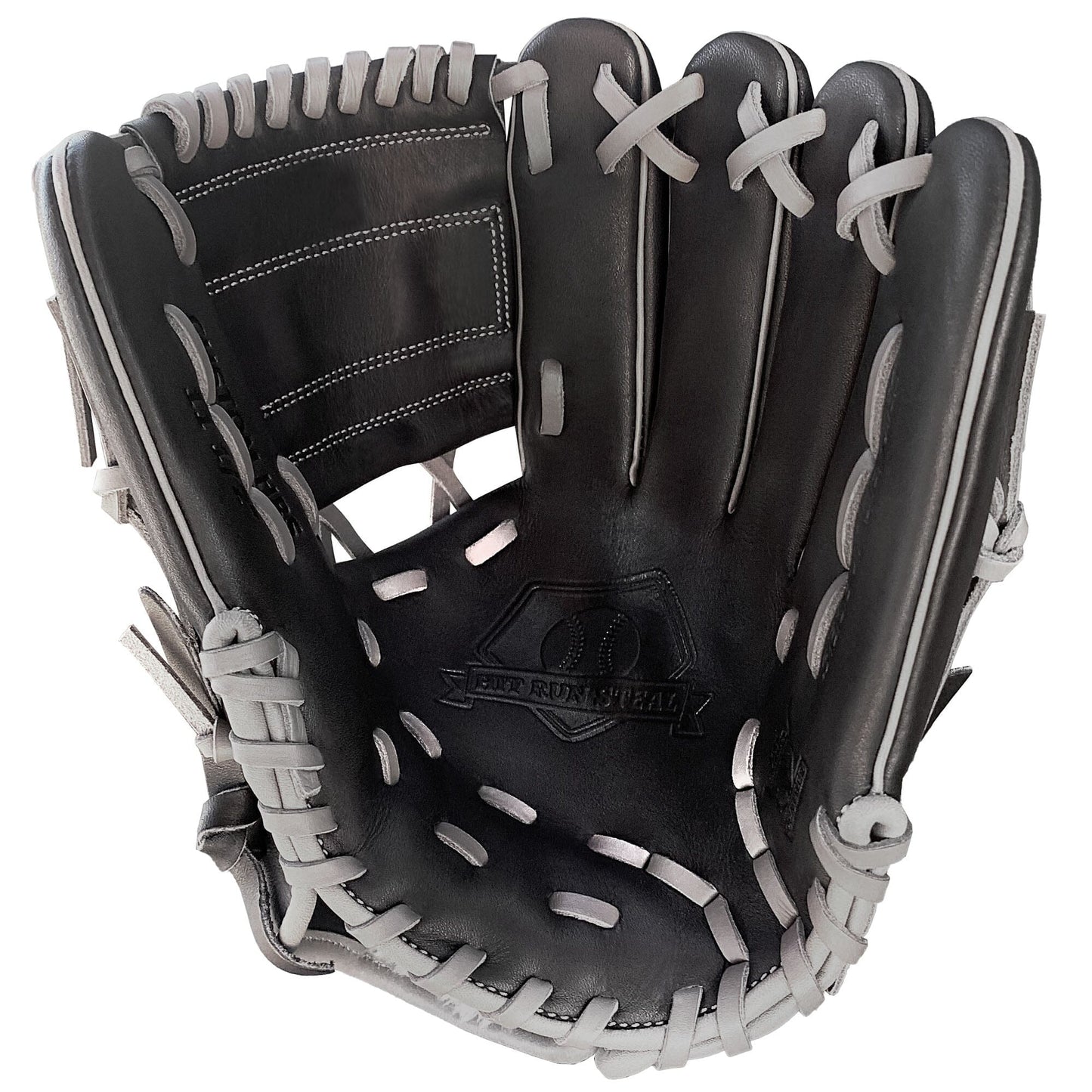 11.5" - Black with Grey Laces - 1 piece web