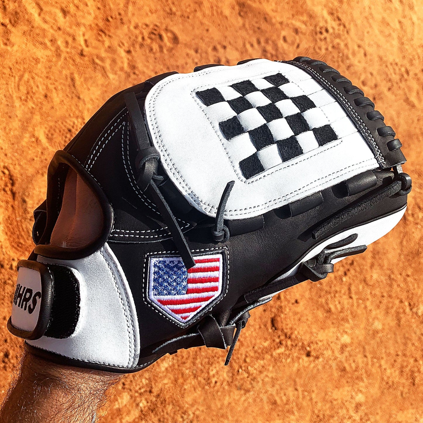 12" Basket Web - Black & White Checkerboard