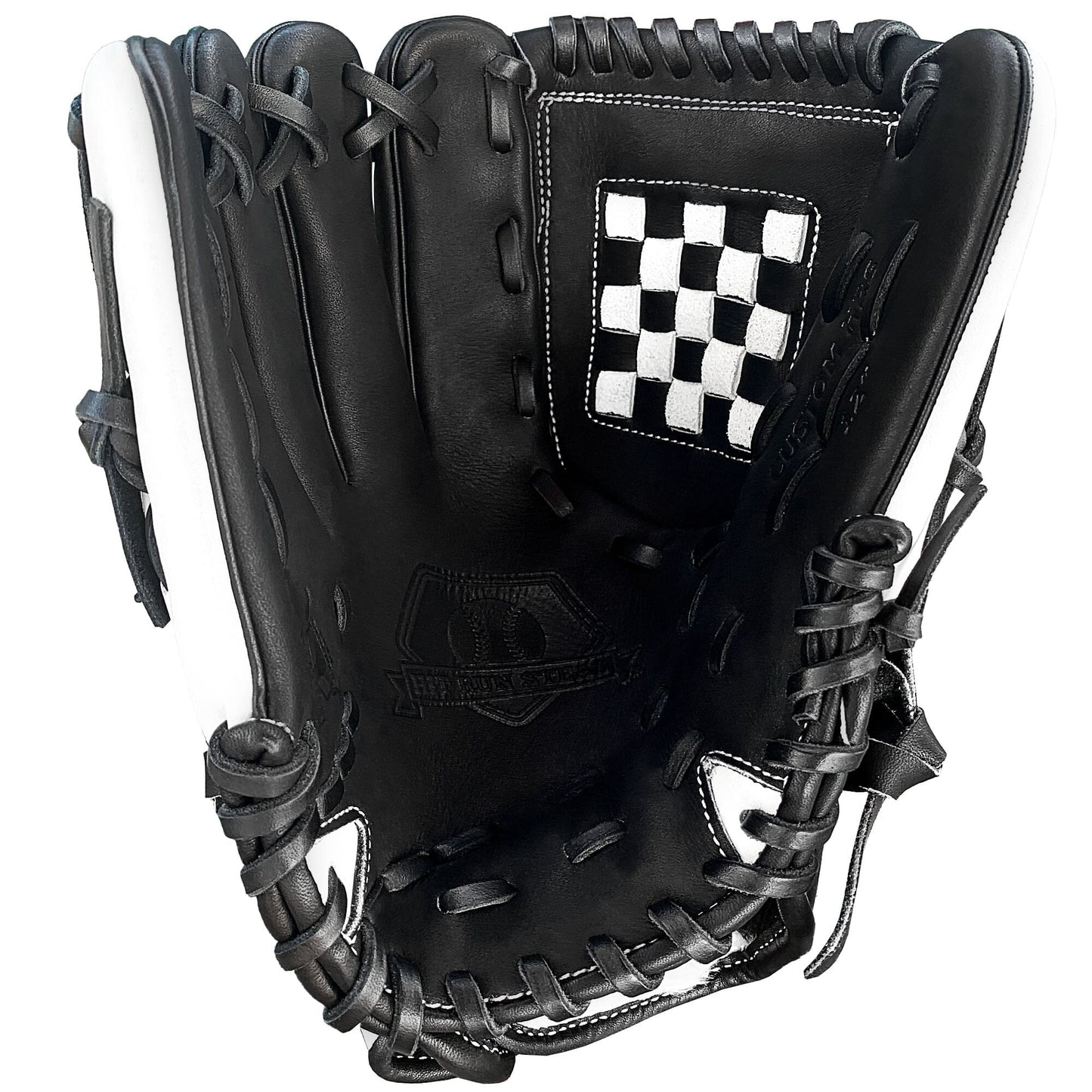 12" Basket Web - Black & White Checkerboard