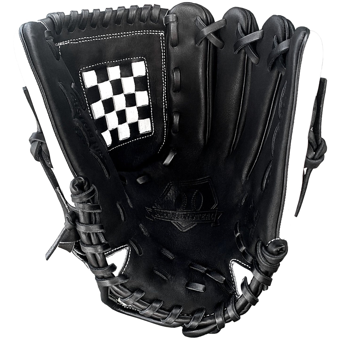 12" Basket Web - Black & White Checkerboard