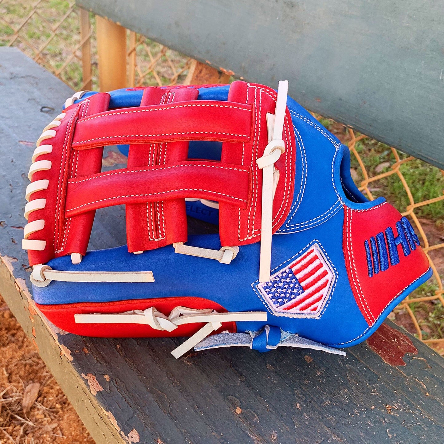 12" - Red / White / Blue - H Web