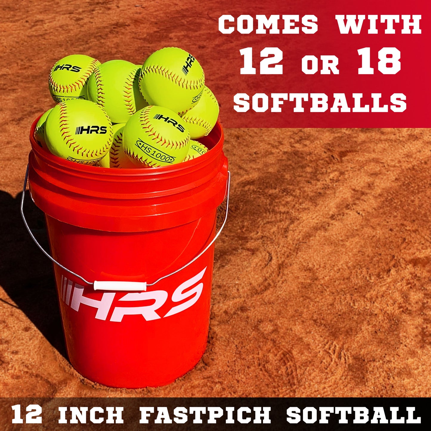 Bucket Of Practice Softballs