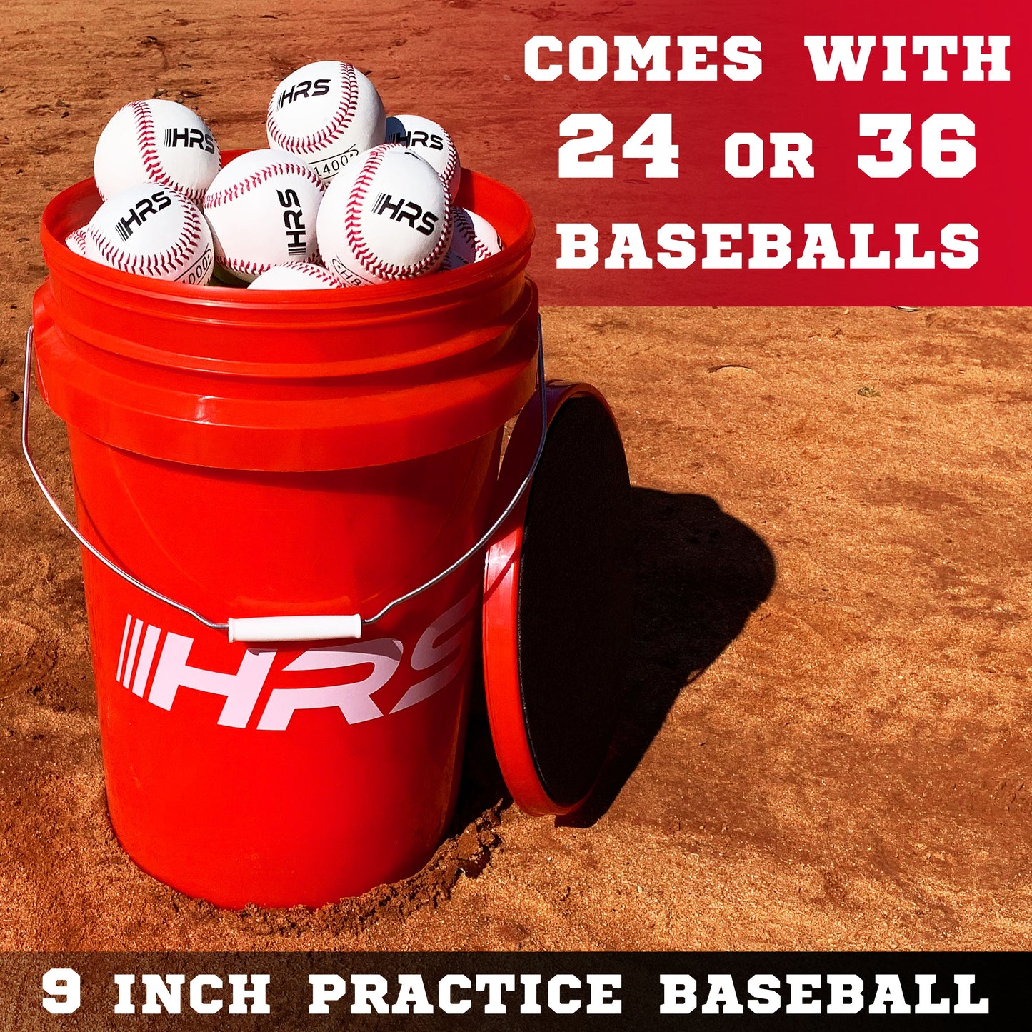Bucket Of Game Baseballs
