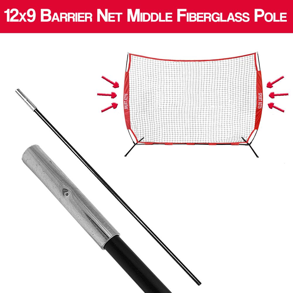12x9 Barrier Net Replacement Middle Fiberglass Pole