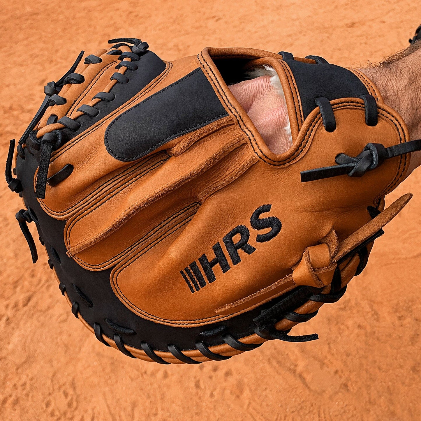 33.5" Baseball Catcher's Mitt - Tan With Black Accents