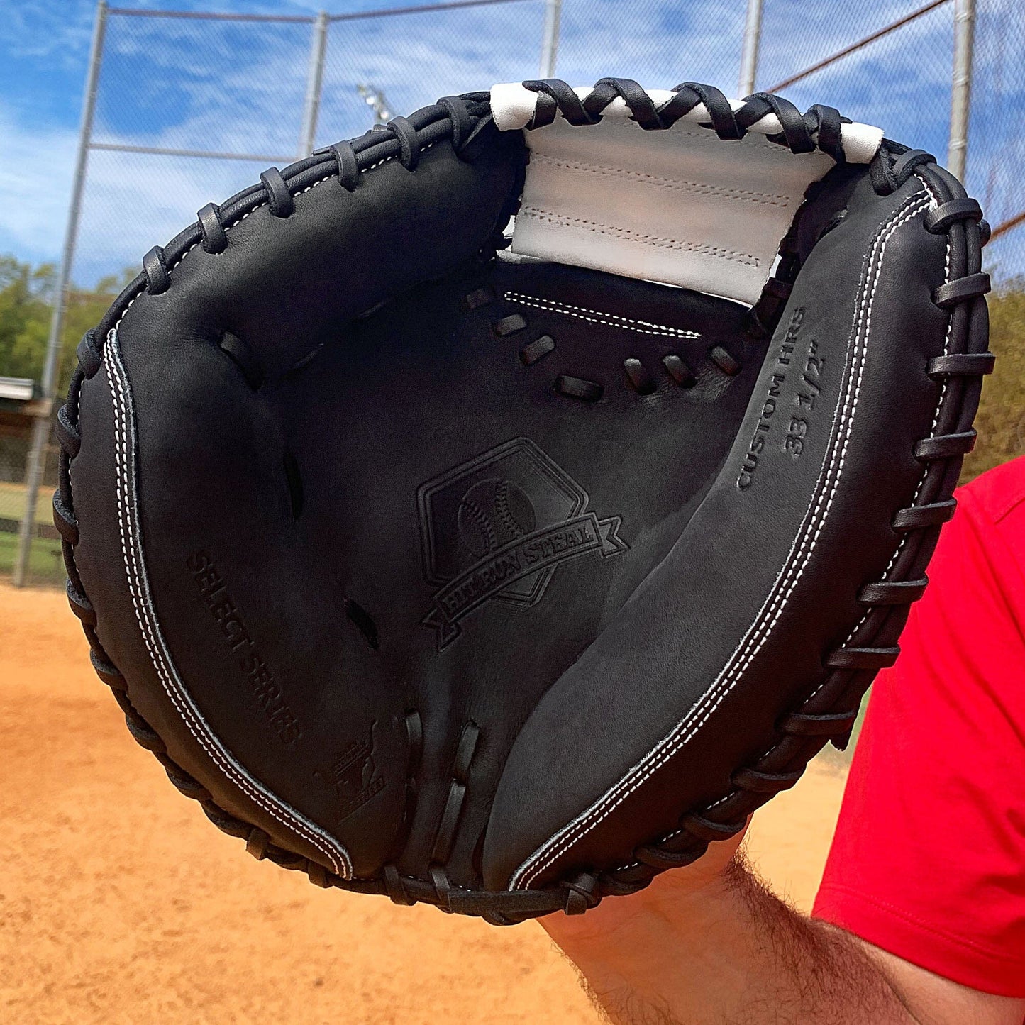 33.5" Baseball Catcher's Mitt - Black and White