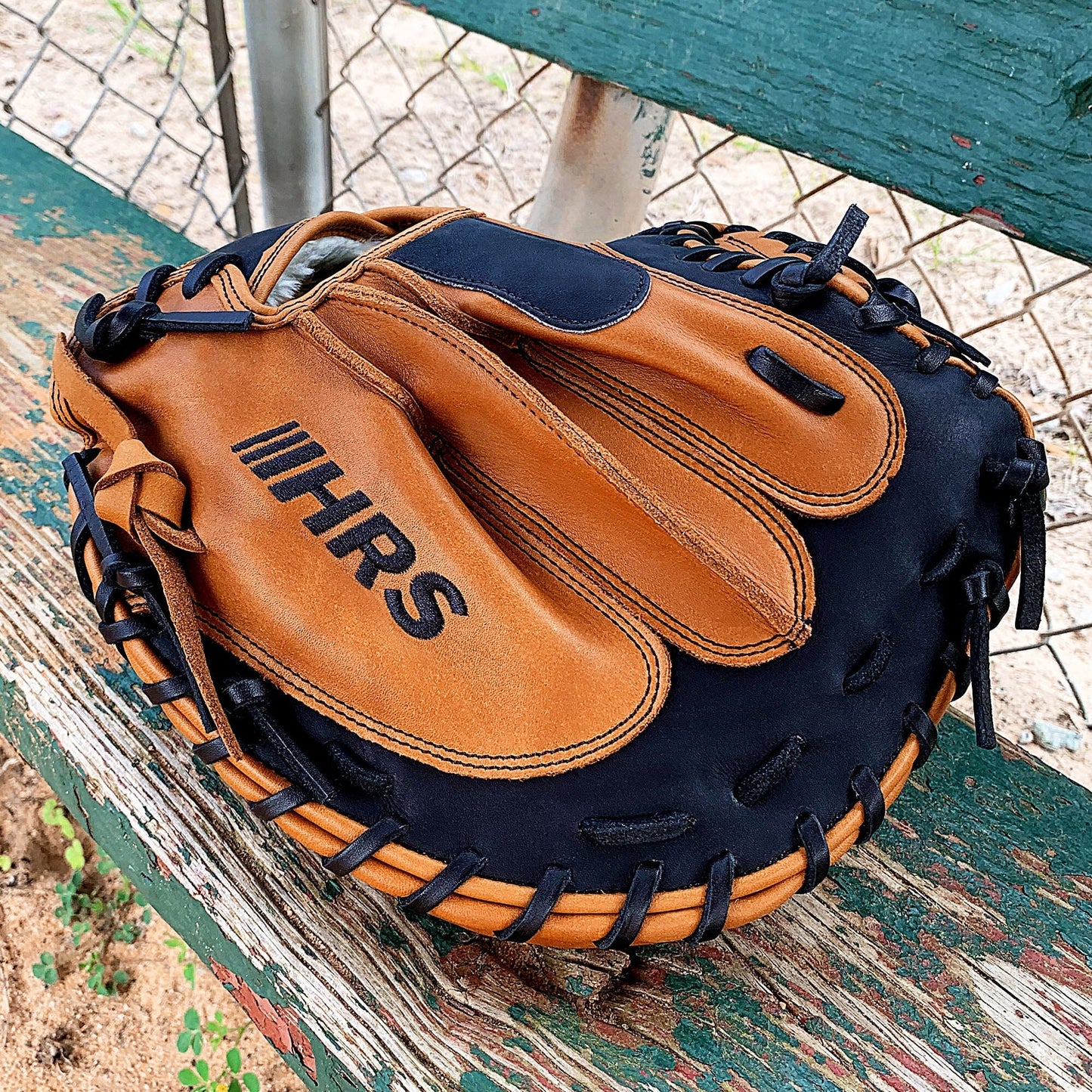 33.5" Baseball Catcher's Mitt - Tan With Black Accents