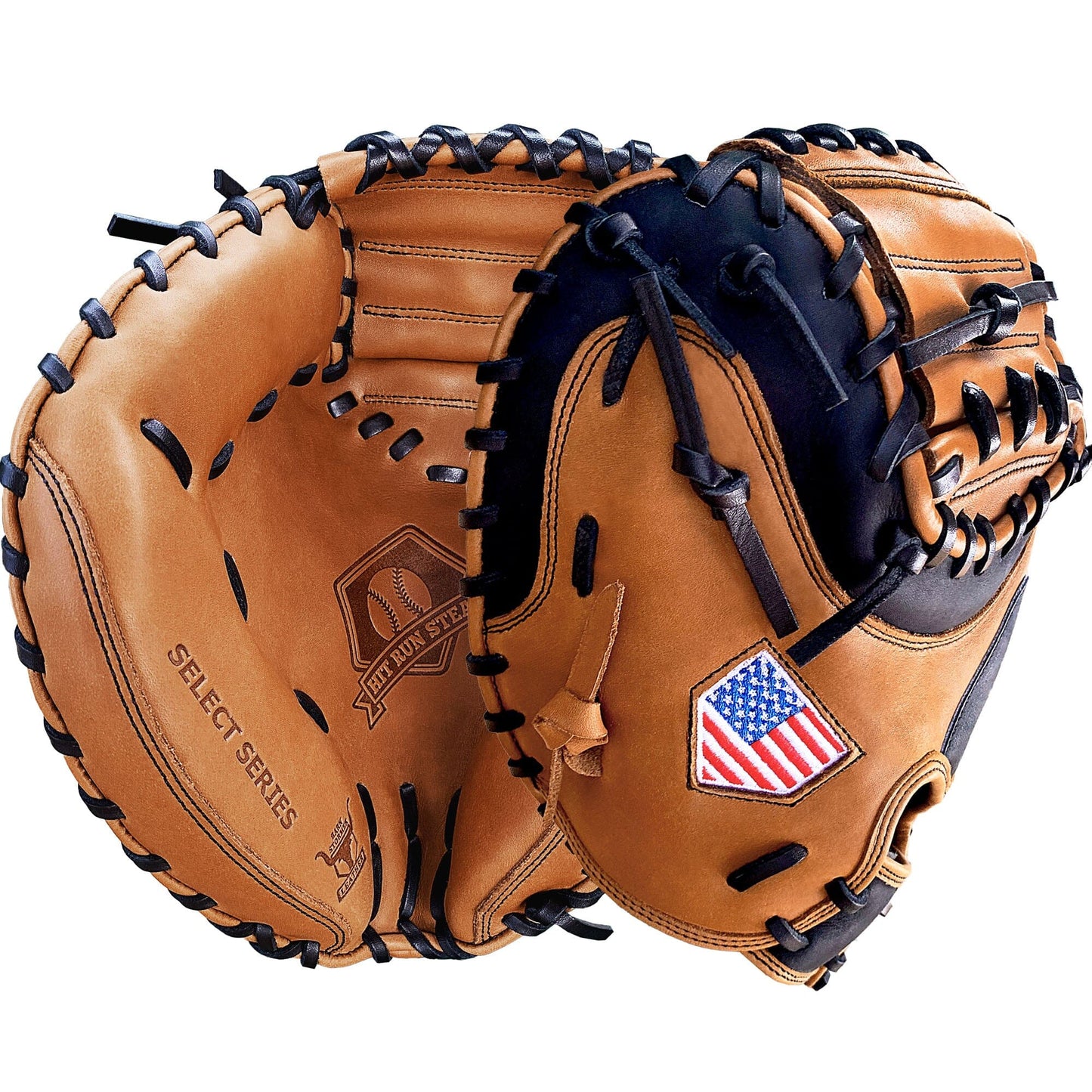 33.5" Baseball Catcher's Mitt - Tan With Black Accents