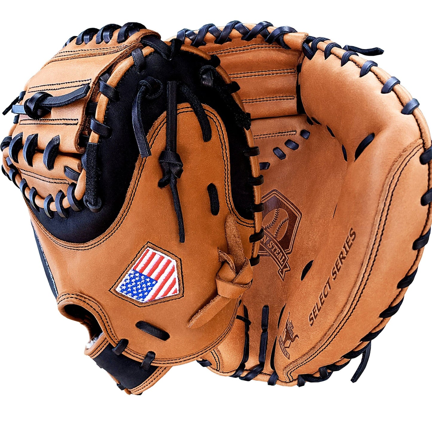 33.5" Baseball Catcher's Mitt - Tan With Black Accents