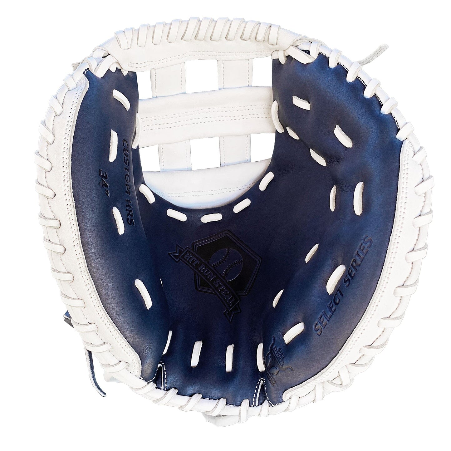 34" Softball Catcher's Mitt - Navy with White Web