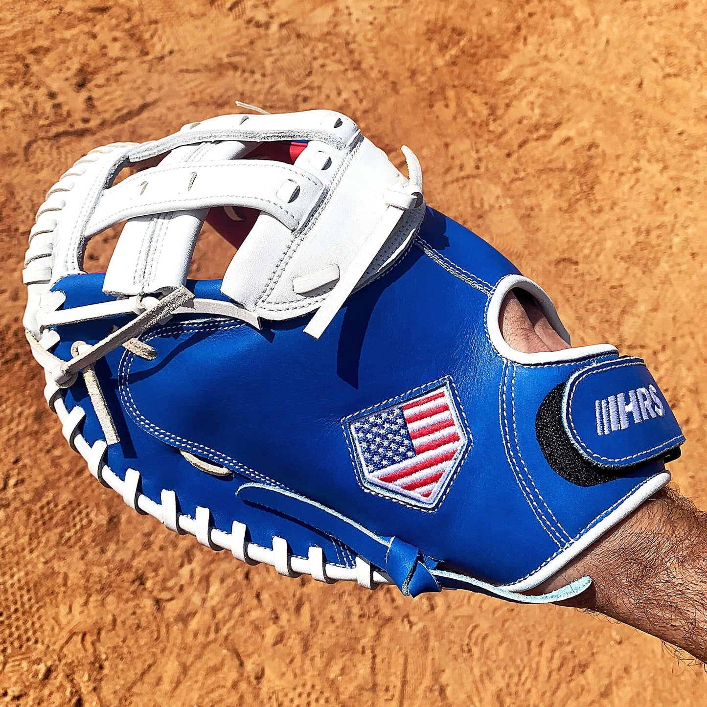 34" Softball Catcher's Mitt - Red / White / Blue