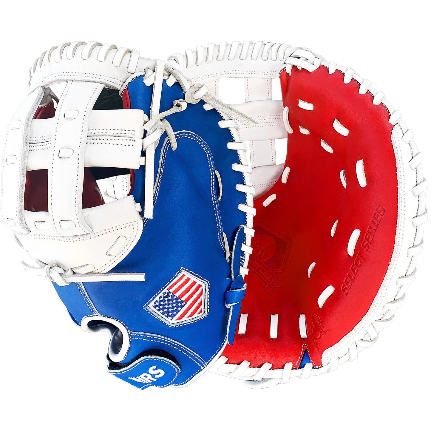 34" Softball Catcher's Mitt - Red / White / Blue