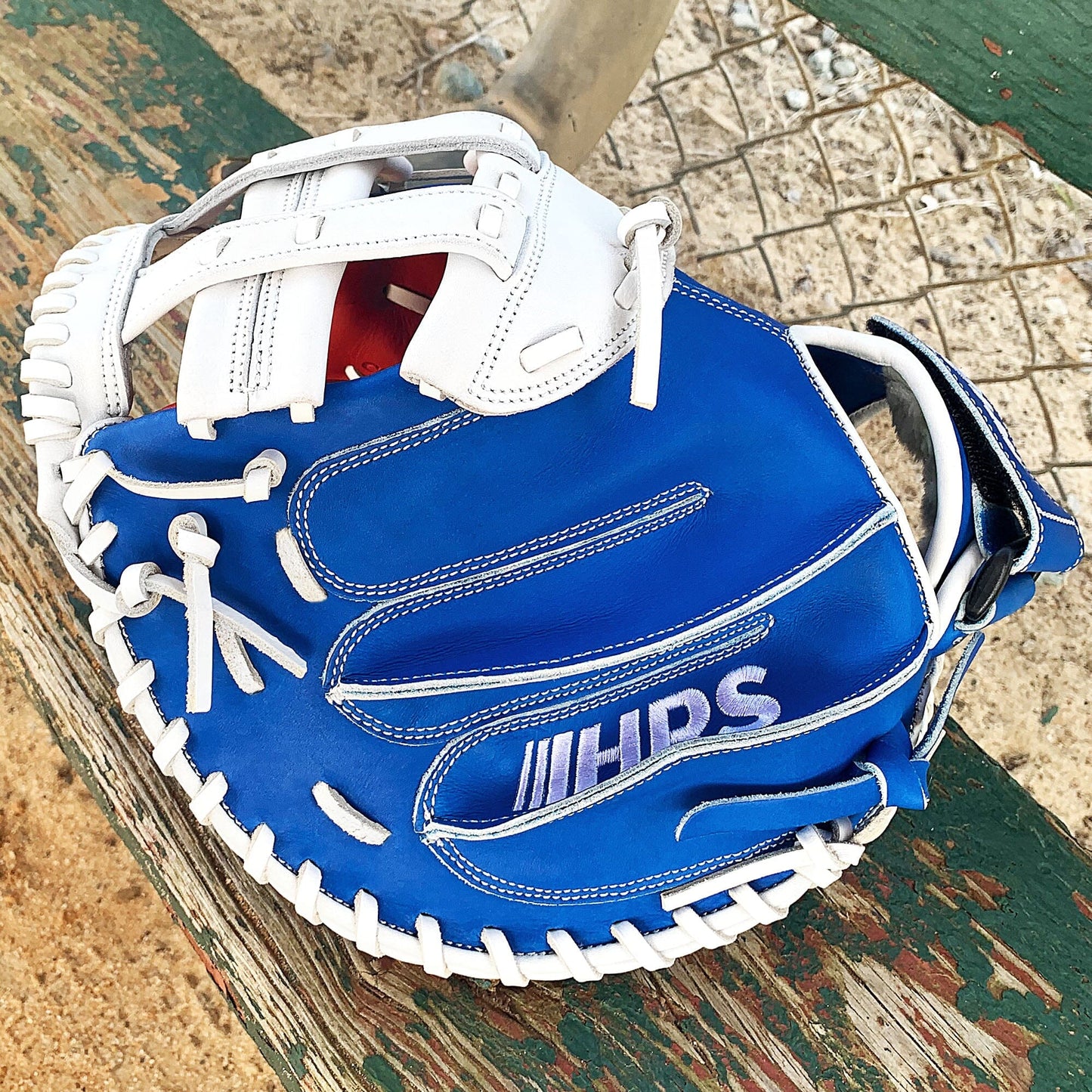 34" Softball Catcher's Mitt - Red / White / Blue