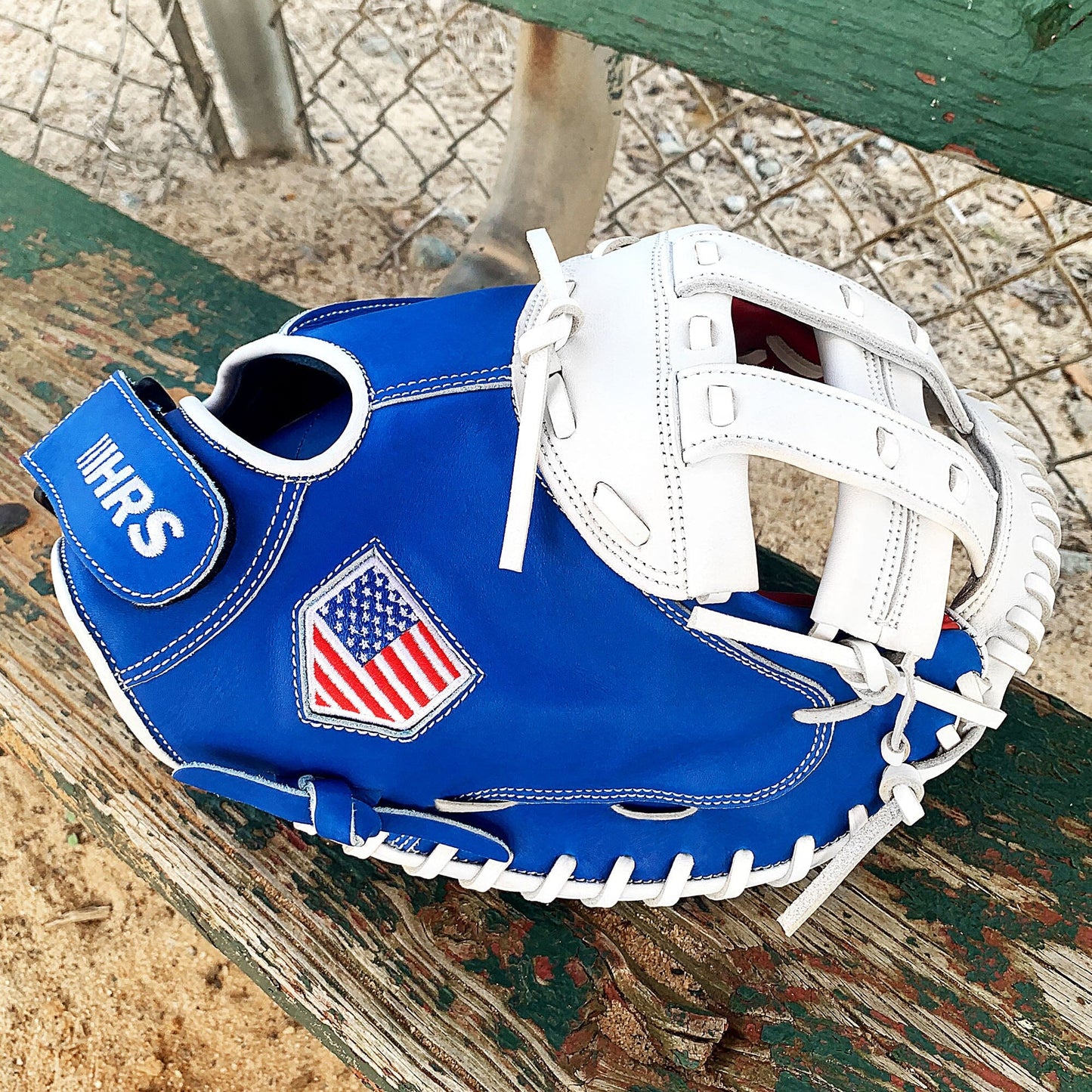 34" Softball Catcher's Mitt - Red / White / Blue