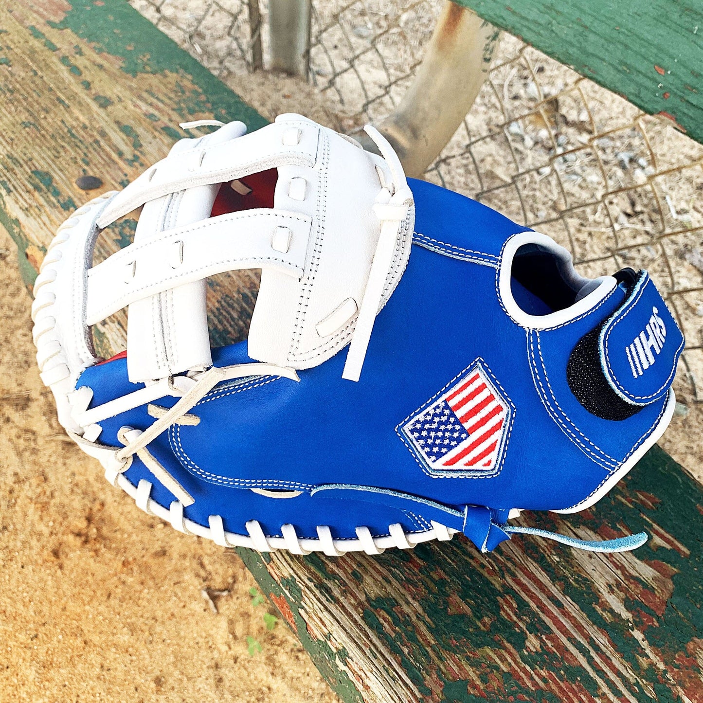34" Softball Catcher's Mitt - Red / White / Blue
