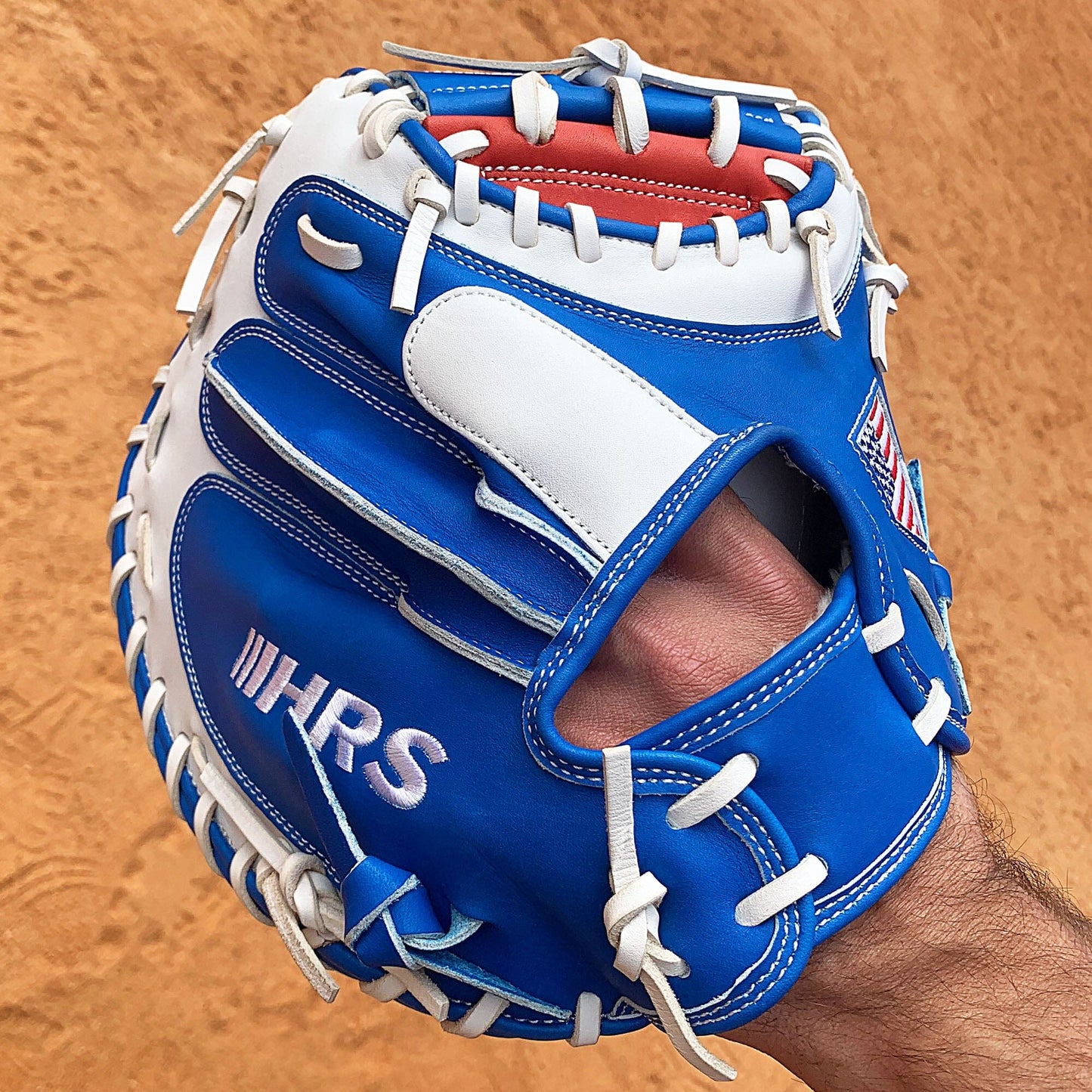 34" - Baseball Catcher's Mitt - Red, White, and Blue