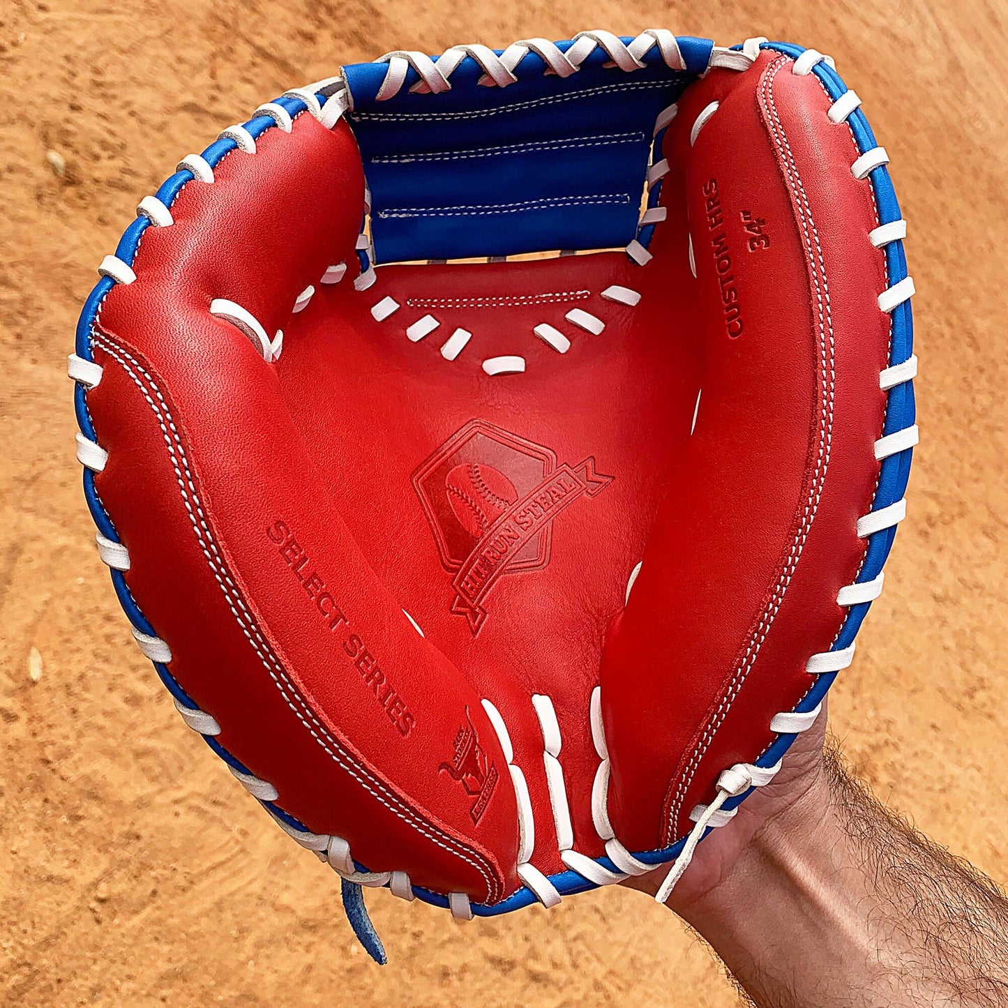 34" - Baseball Catcher's Mitt - Red, White, and Blue