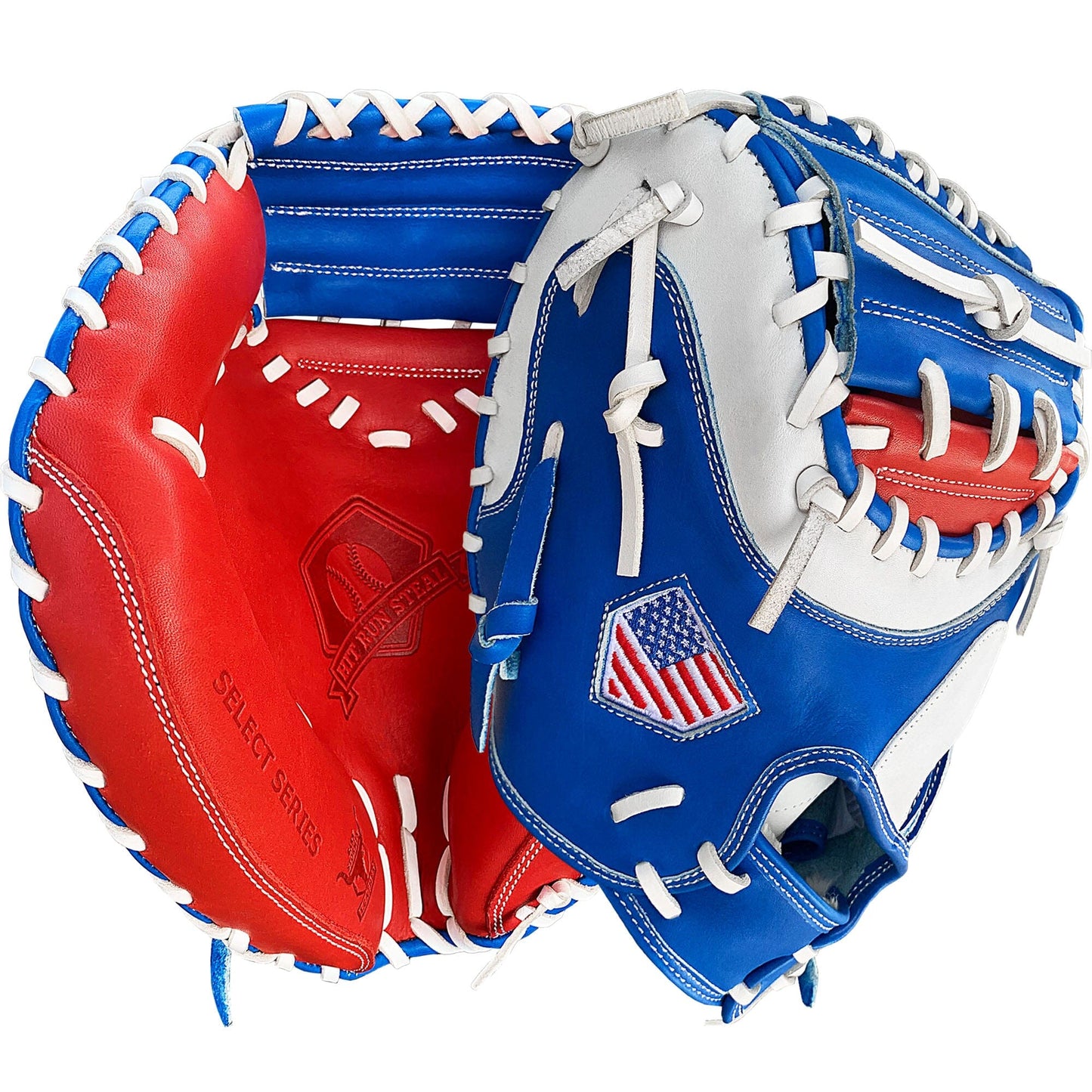 34" - Baseball Catcher's Mitt - Red, White, and Blue