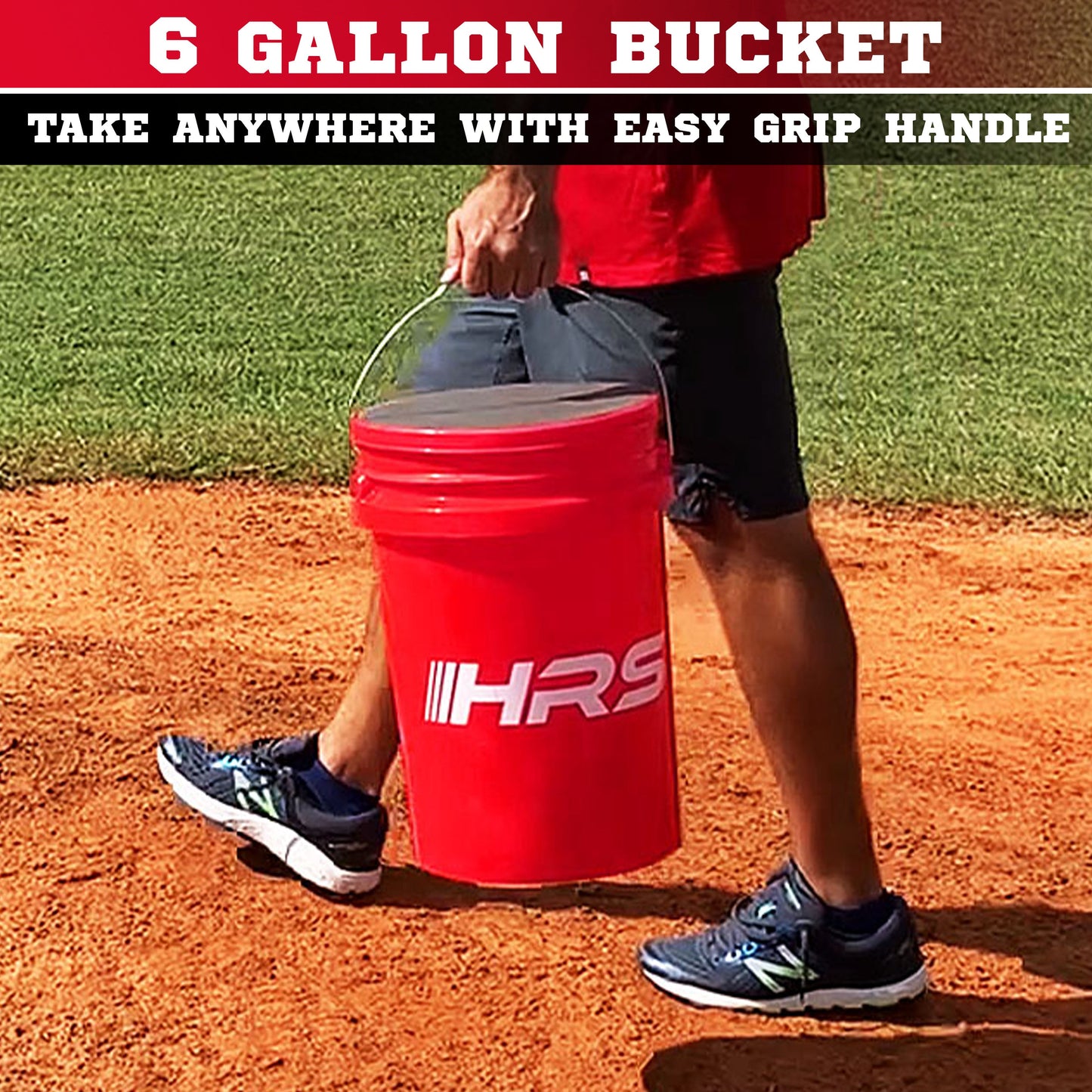 Bucket Of Practice Baseballs