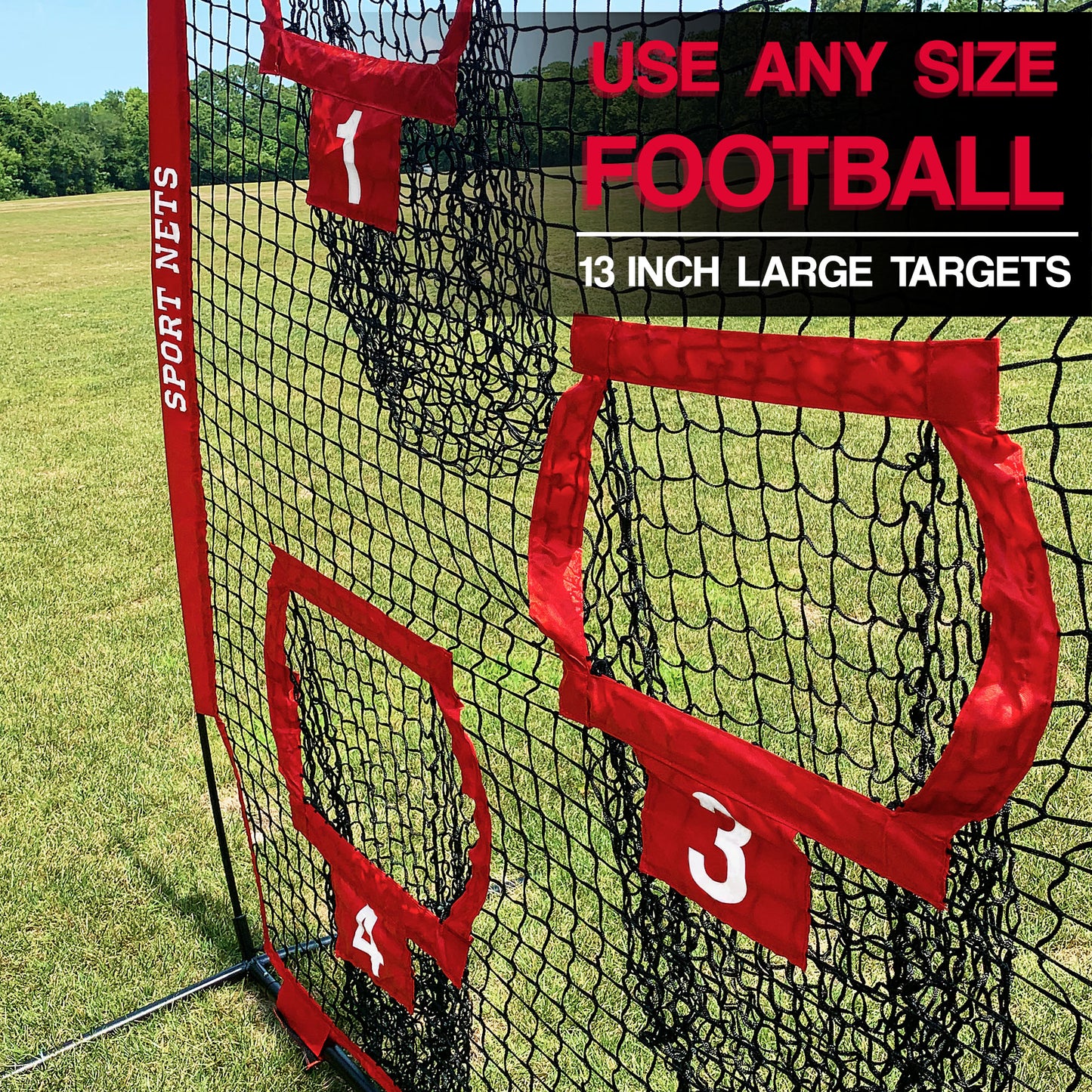 Heavy Duty Football Throwing Net | Great for Quarterback Training - Throwing Target Practice.