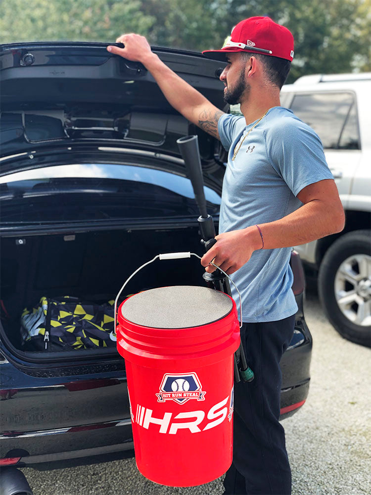 Bucket Of Game Softballs - Official 12 inch size and weight