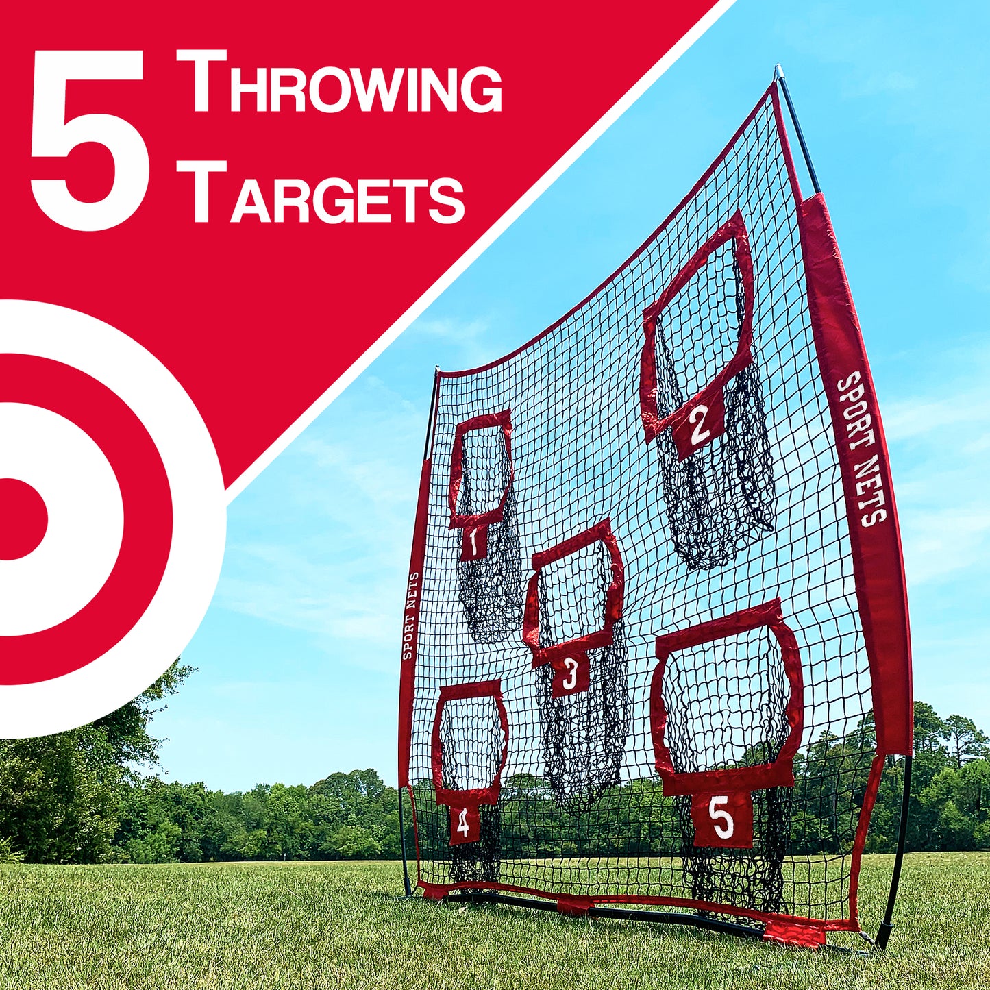 Heavy Duty Football Throwing Net | Great for Quarterback Training - Throwing Target Practice.