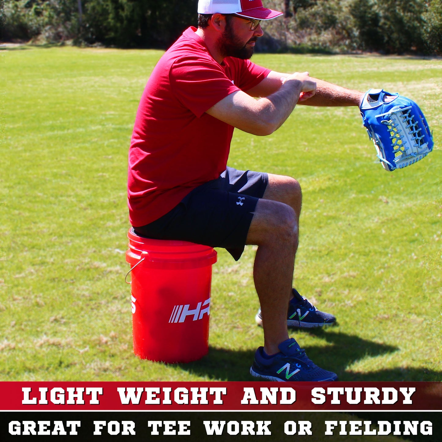 Bucket Of Practice Baseballs