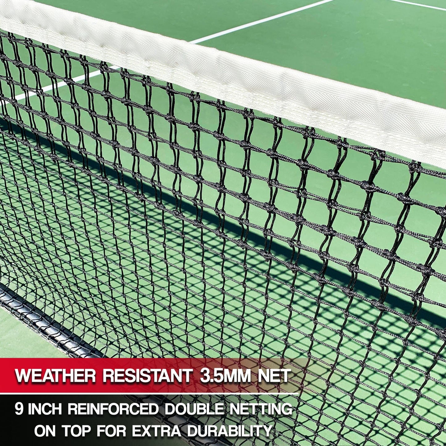 Replacement Tennis Net / Heavy Duty Regulation Professional Tennis Net / 42 Feet Long x 3.5 feet tall