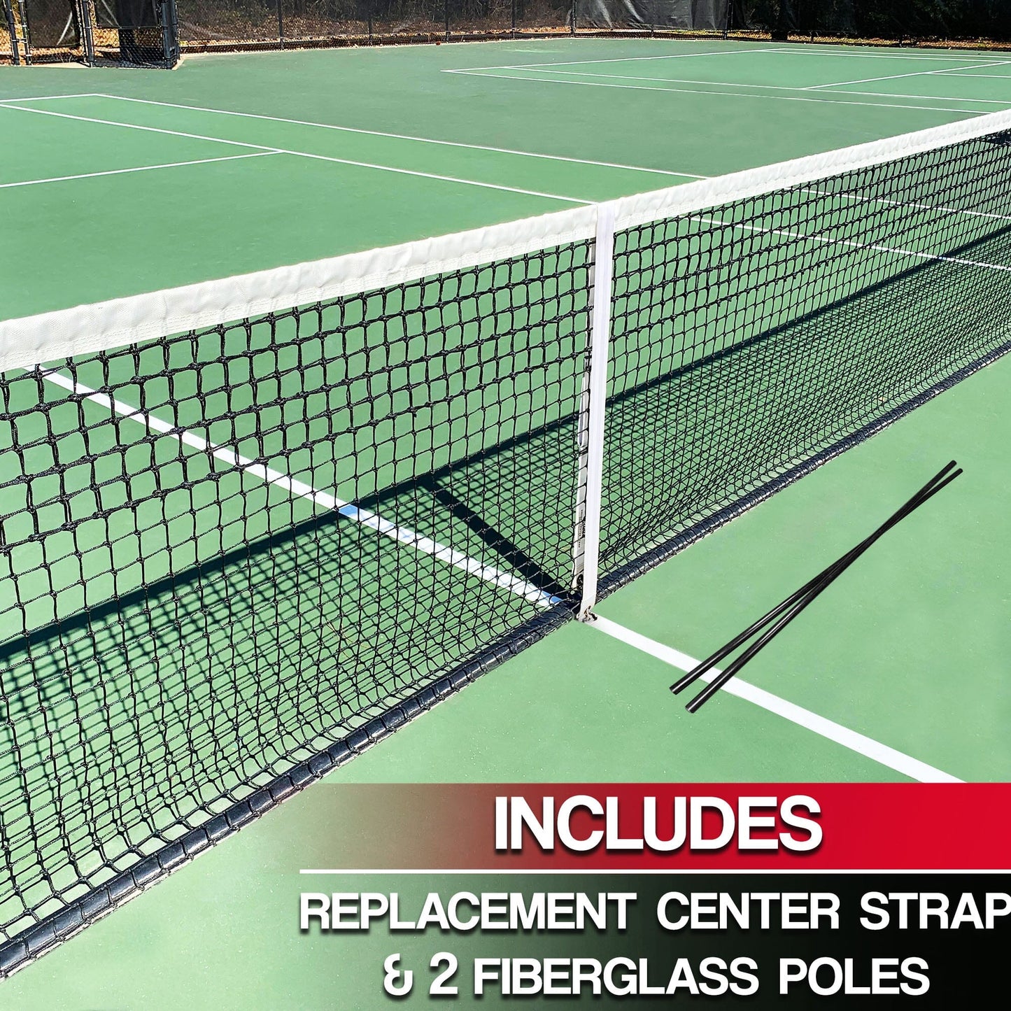 Replacement Tennis Net / Heavy Duty Regulation Professional Tennis Net / 42 Feet Long x 3.5 feet tall