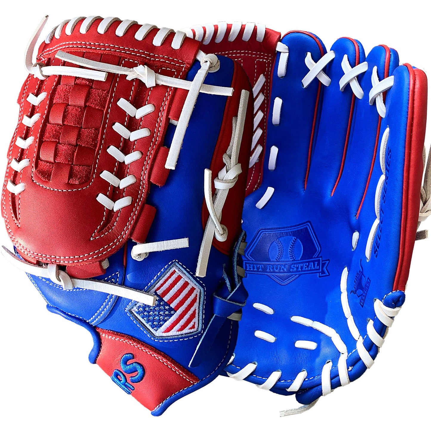 12" - Red/White/Blue -Grid and Net Web