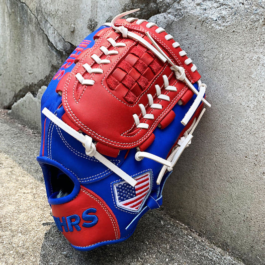 12" - Red/White/Blue -Grid and Net Web