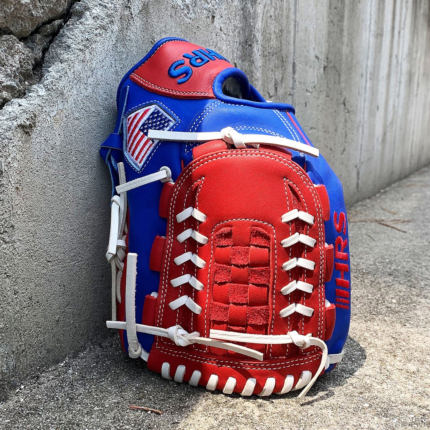 12" - Red/White/Blue -Grid and Net Web