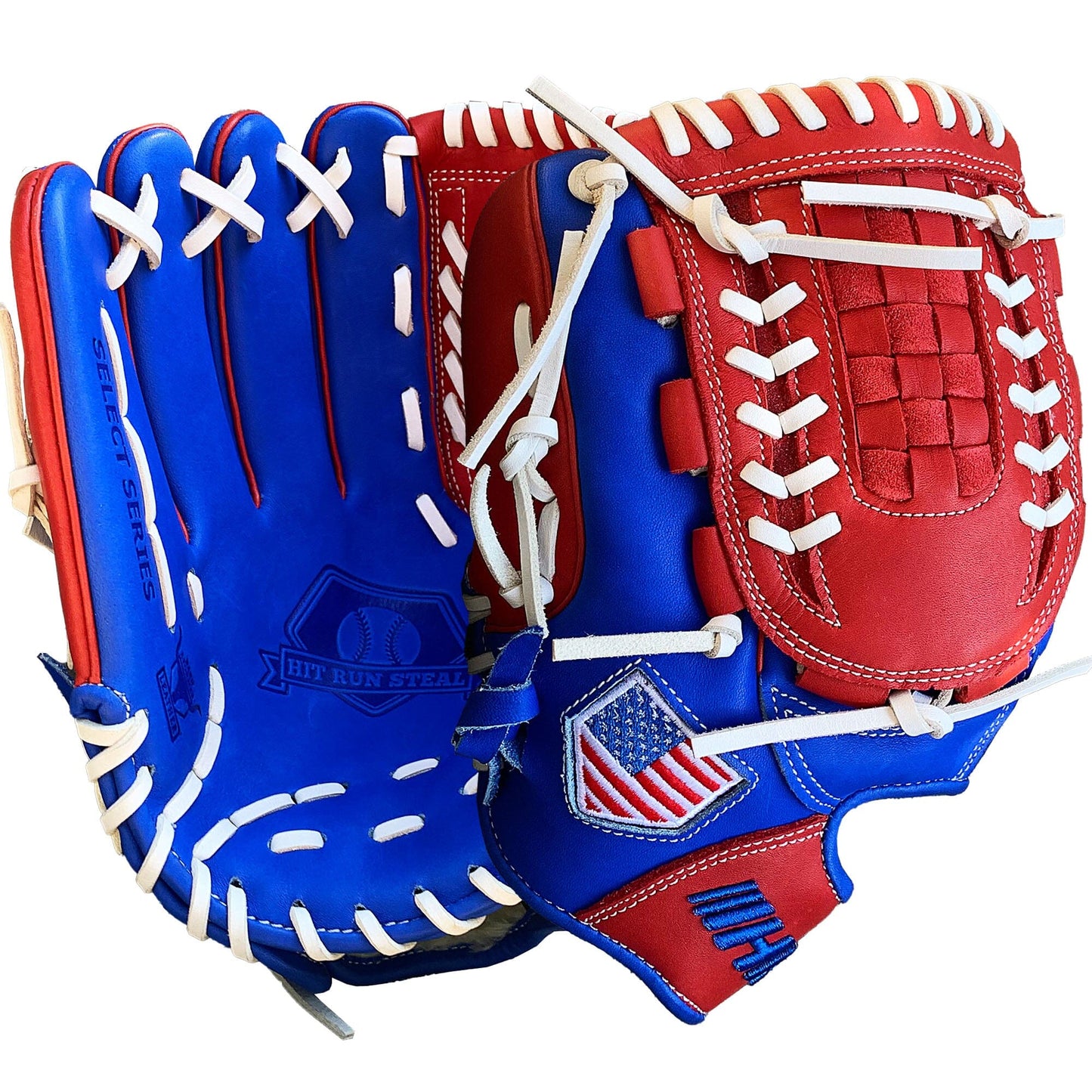 12" - Red/White/Blue -Grid and Net Web