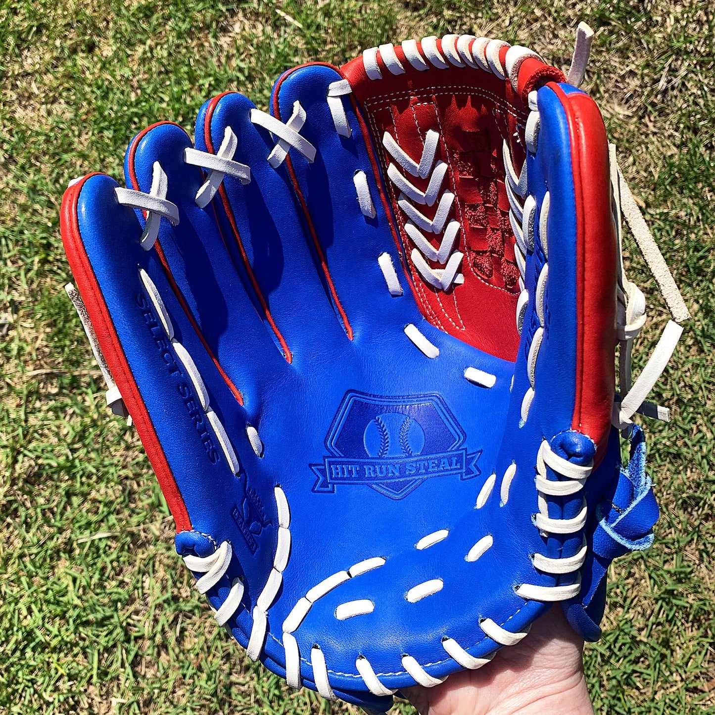 12" - Red/White/Blue -Grid and Net Web