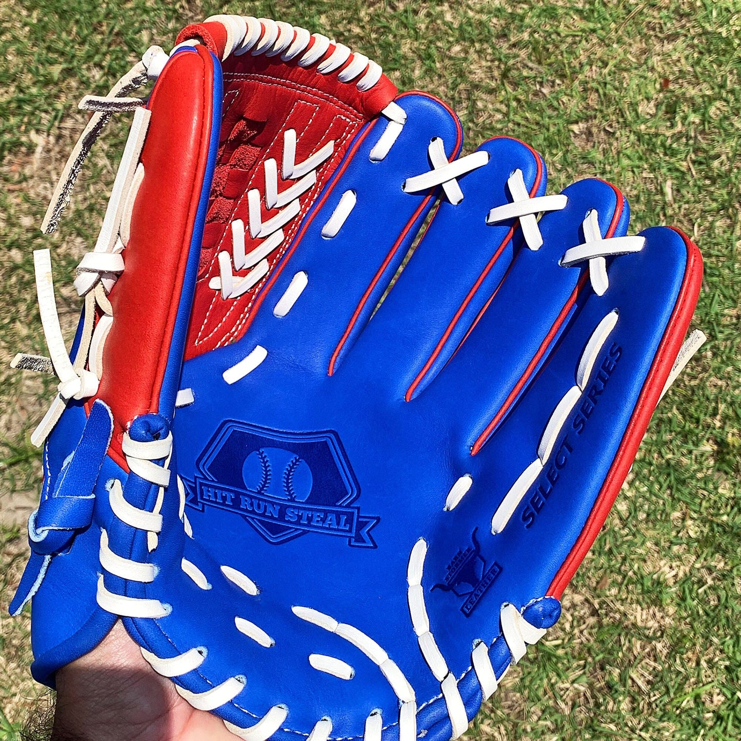 12" - Red/White/Blue -Grid and Net Web