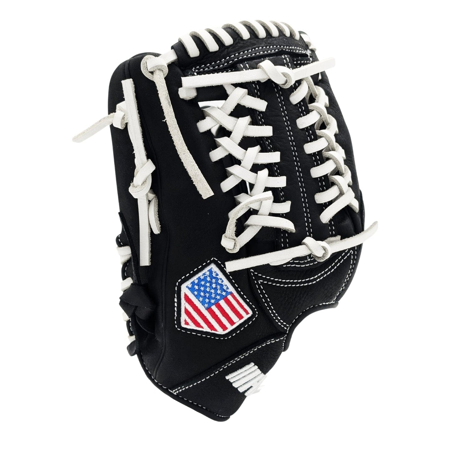 11" Youth Baseball Glove - Black & White