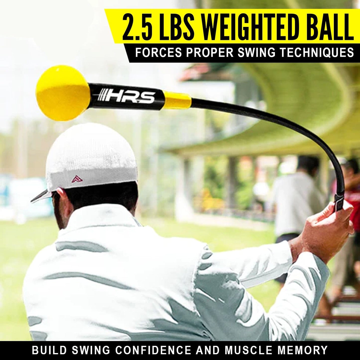 Golf Swing Trainer - Available In 40" And 48" / Improve Tempo, Flexibility, Balance / Perfect Indoor-Outdoor Training Aid