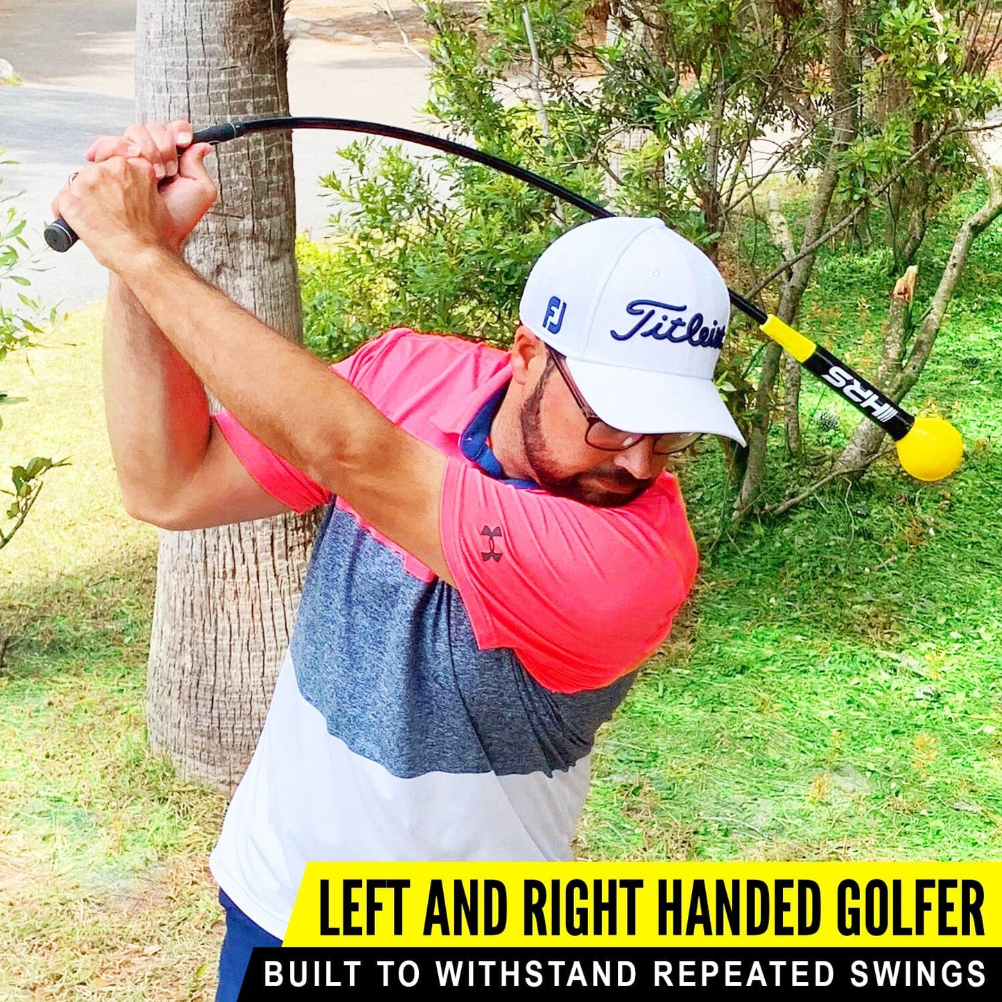 Golf Swing Trainer - Available In 40" And 48" / Improve Tempo, Flexibility, Balance / Perfect Indoor-Outdoor Training Aid