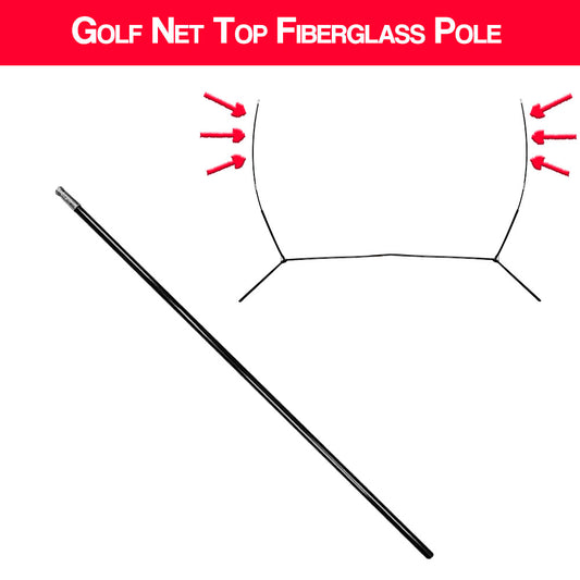 Top Fiberglass Pole - 10x7 Golf Net