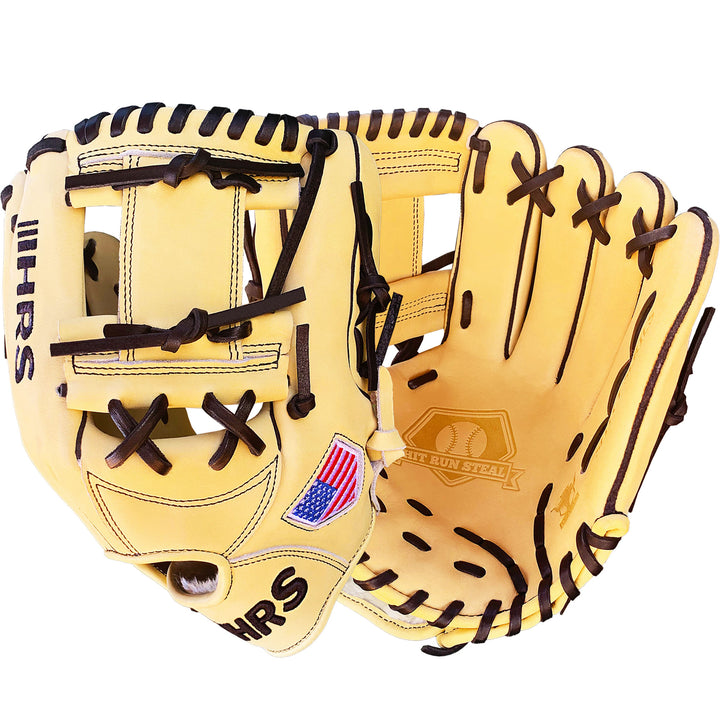 Premium Leather Baseball Gloves Hit Run Steal Collection