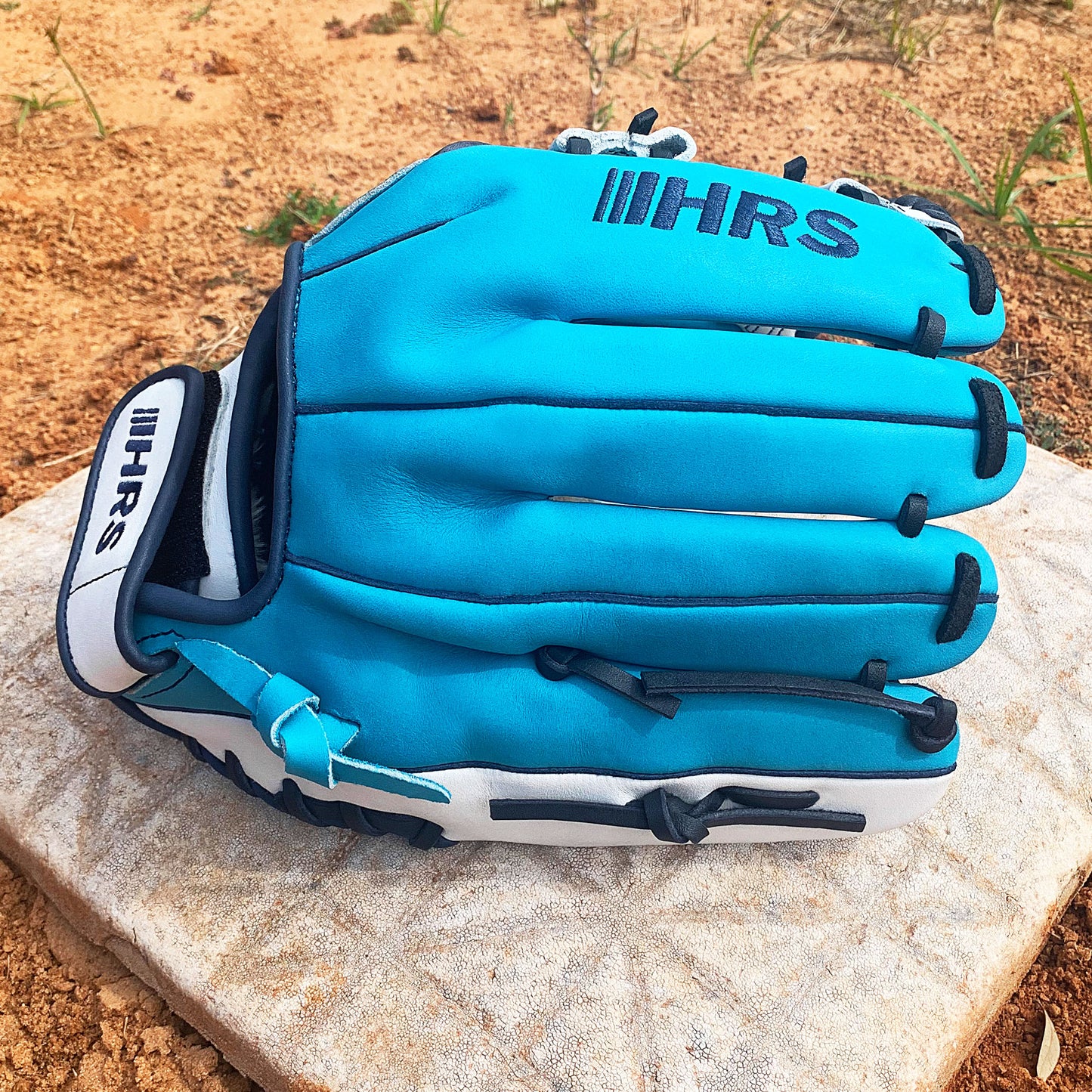 11.75" - Sea Blue, White, Navy Laces - I Web
