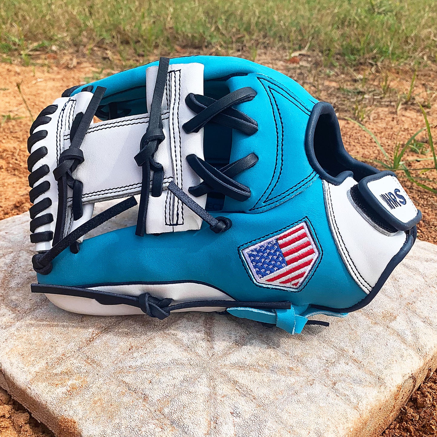 11.75" - Sea Blue, White, Navy Laces - I Web