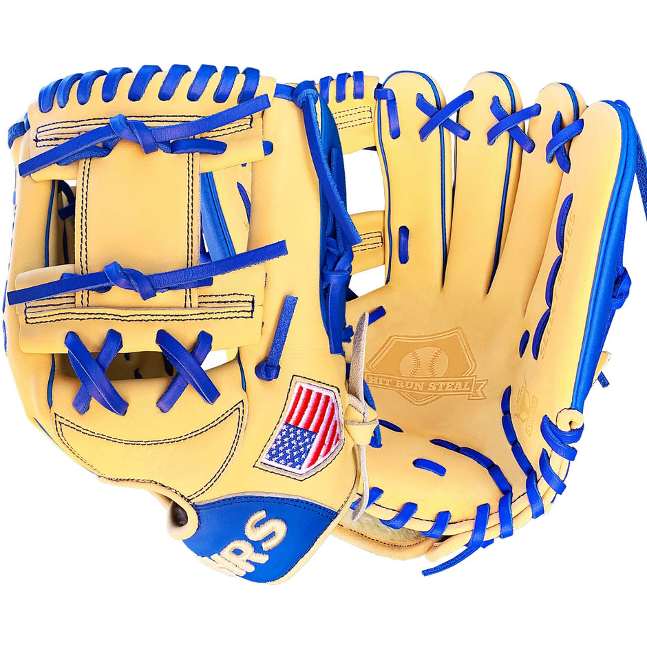 Premium Leather Baseball Gloves Hit Run Steal Collection